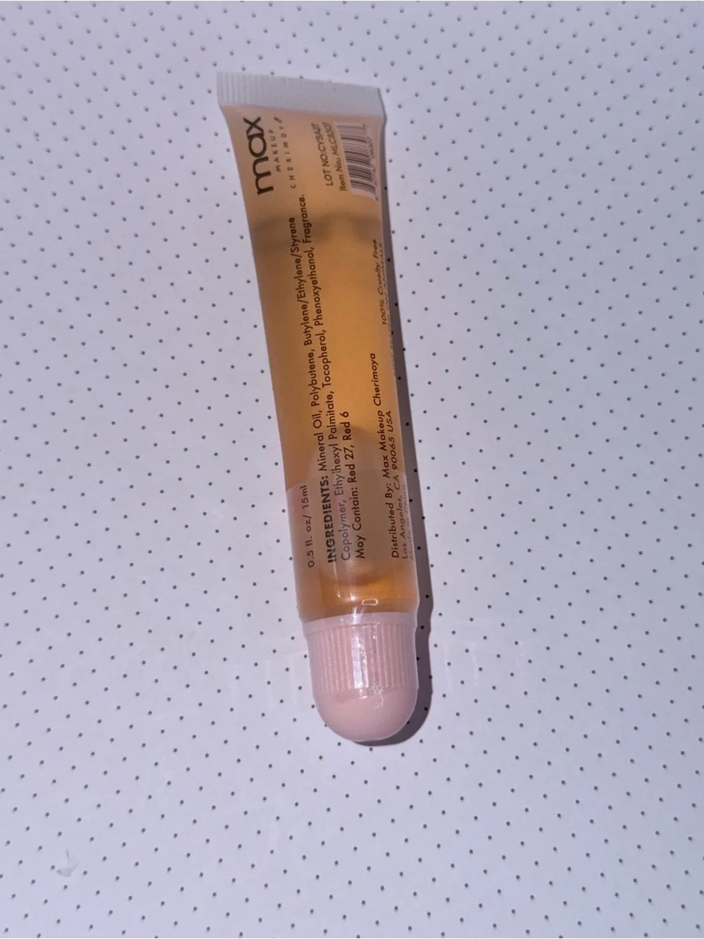 Ultra Shine Pink Jelly Lip Gloss - Peach Flavor (Pink)
